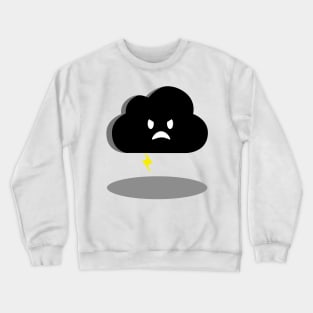 angry lightning cloud Crewneck Sweatshirt